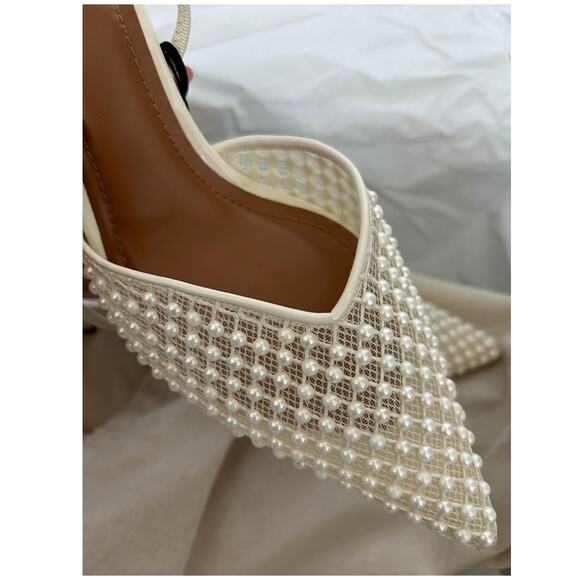 ZARA Blogger Fave!!! Embellished Slingbacks NWT - Picture 9 of 16